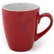 10oz Red-White Ceramic Coffee Mug "Riga" (300 ml)