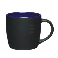 11oz Cana Negru-Albastru din Ceramica "Madrid" (320 ml)
