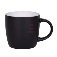 11oz Cana Negru-Alb din Ceramica "Madrid" (320 ml)