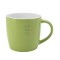 11oz Light-Green-White Ceramic Coffee Mug "Madrid" (320 ml)