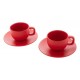 Cappuccino Cup Set Caturra Plus, Red (200 ml)