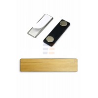 Ecuson Magnetic din Bambus (64x19 mm)