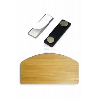 Ecuson Magnetic din Bambus (76x45 mm)