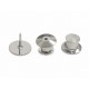 Застёжка Бабочка для Значков, d10 mm, Silver Застёжка Бабочка для Значков, d10 mm, Silver