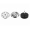 Застёжка Бабочка для Значков, d12 mm, Silver