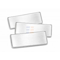 Ecuson cu Lentila de protectie de Sublimare, Silver