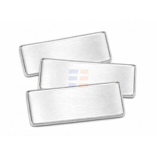 Бейджик с защитной линзой для Сублимации, Silver Бейджик с защитной линзой для Сублимации, Silver