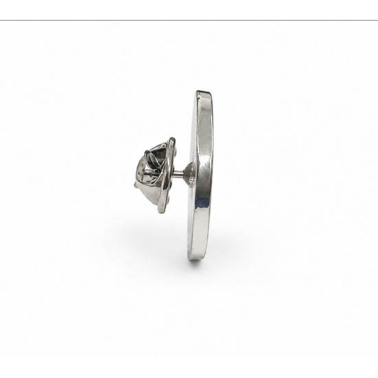 Круглый Сублимационный Значек, d25 mm, Silver Круглый Сублимационный Значек, d25 mm, Silver