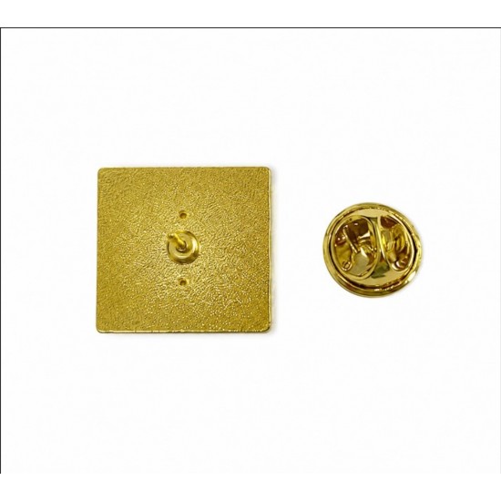 Квадратный Сублимационный Значек, 20мм, Gold Квадратный Сублимационный Значек, 20мм, Gold