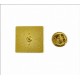 Квадратный Сублимационный Значек, 20мм, Gold Квадратный Сублимационный Значек, 20мм, Gold