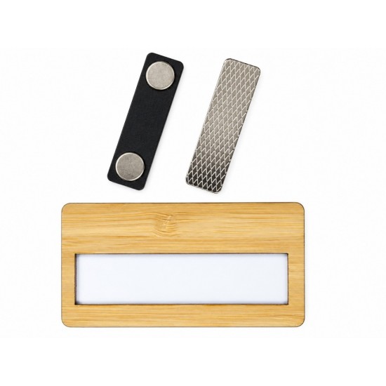 Bamboo Window Magnet Name Badge (74x40 mm) Bamboo Window Magnet Name Badge (74x40 mm)