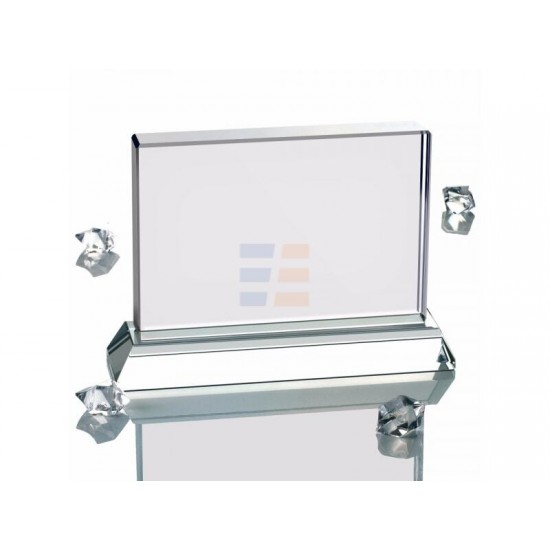 Cristal Foto de Sublimare, Dreptunghi Orizontal, 16x11 cm