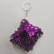 Breloc de Sublimare cu Paiete, Patrat, Violet