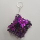 Breloc de Sublimare cu Paiete, Patrat, Violet