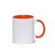 11oz Cana din Ceramica de Sublimare, Interior si Miner Oranj (320 ml)