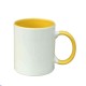 11oz Cana din Ceramica de Sublimare, Interior si Miner Galben (320 ml)