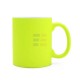 11oz Sublimation Neon Yellow Ceramic Coffee Mug (320 ml)