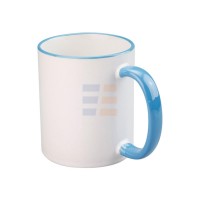 11oz Sublimation Light Blue Rim And Handle Ceramic Coffee Mug (320 ml) 11oz Sublimation Light Blue Rim And Handle Ceramic Coffee Mug (320 ml)