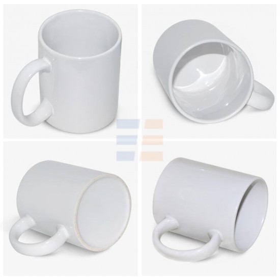 11oz White Sublimation Ceramic Coffee Mug, Grade AA (320 ml) 11oz White Sublimation Ceramic Coffee Mug, Grade AA (320 ml)