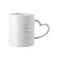11oz Sublimation Heart Shaped Handle White Ceramic Coffee Mug With Individual Gift Box (320 ml)