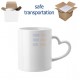 11oz Sublimation Heart Shaped Handle White Ceramic Coffee Mug With Individual Gift Box (320 ml)