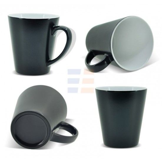 12oz Сублимационная Магическая Хамелеон Коническая Латте Кружка, Матовая (350 мл)