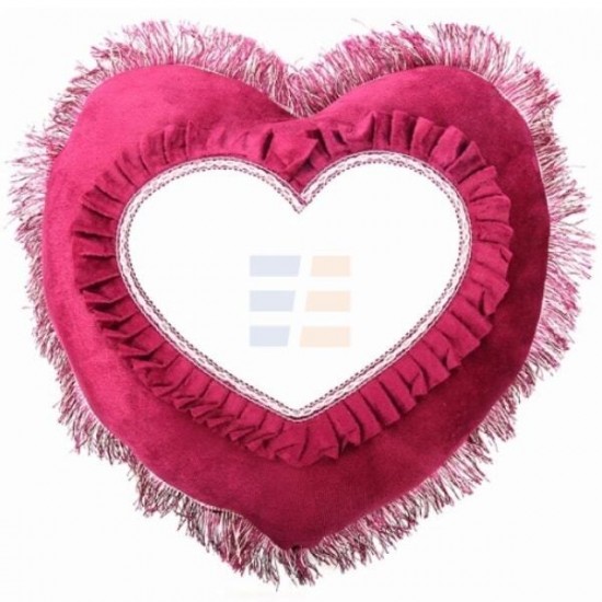 Fata de Perna de Sublimare, Rosu-Inchis, Inima, 44x30 cm