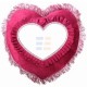 Fata de Perna de Sublimare, Rosu-Inchis, Inima, 44x30 cm