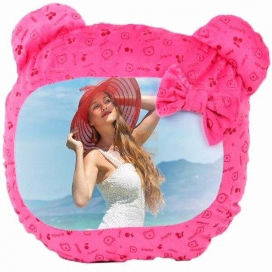 Fata de Perna de Sublimare, Roz, Ursulet, 40x37 cm