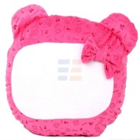 Сублимационная Наволочка, Розовая, Медвежонок, 40x37 см