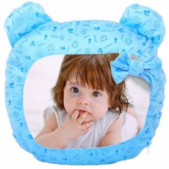 Сублимационная Наволочка, Голубая, Медвежонок, 40x37 см