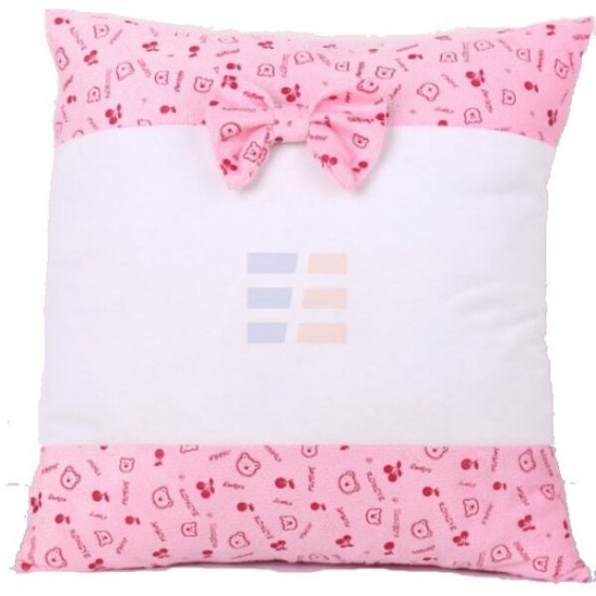 Fata de Perna de Sublimare, Roz, din Plush, 40x40 cm