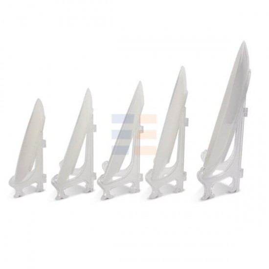 10" Farfurie 3D Alba de Sublimare (25.4 cm)