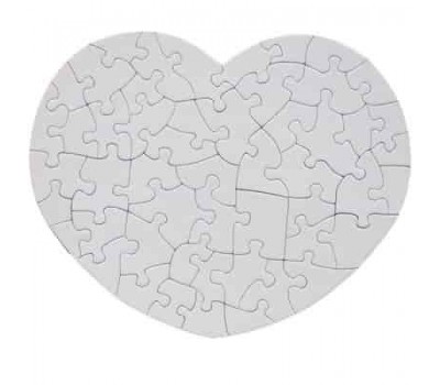 Puzzle Cartonat de Sublimare, Inima, 20x24cm, 52 el