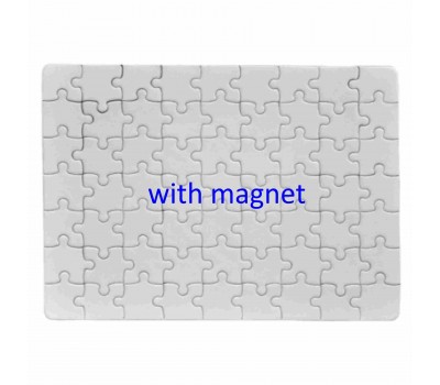 Puzzle Cartonat de Sublimare cu Magnet, 13x18cm, 63 el