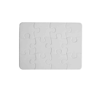 Puzzle Cartonat de Sublimare, 25x18cm, 12 el
