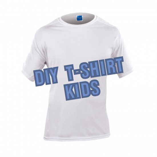 Сублимационная Футболка DIY T-Shirt, Белая, Детская, S