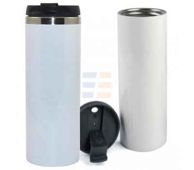 360 ml Cana Termos Alb din Otel Inoxidabil de Sublimare