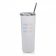 590 ml Sublimation White Stainless Steel Tumbler with Lid and Straw 590 ml Sublimation White Stainless Steel Tumbler with Lid and Straw