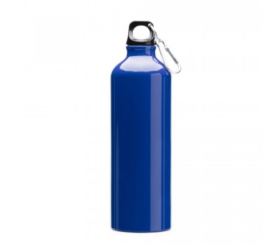 800 ml Bottle Aluminium Bottle with Carabiner, Blue 800 ml Bottle Aluminium Bottle with Carabiner, Blue