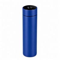 500 ml Termos din Otel Inoxidabil cu Termometru, Blue