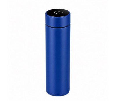 500 ml Termos din Otel Inoxidabil cu Termometru, Blue