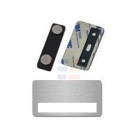 Ecuson cu Fereastra Magnetic de Sublimare, Silver