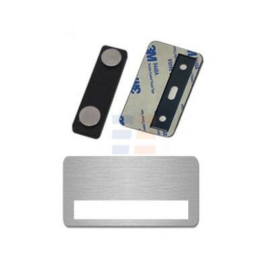 Ecuson cu Fereastra Magnetic de Sublimare, Silver