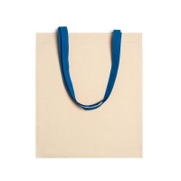 Cotton Bag Veneto, Long Handles, Blue, 37x41 cm, 140 gsm