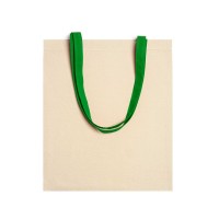 Cotton Bag Niza, Long Handles, Green, 37x41 cm, 105 gsm