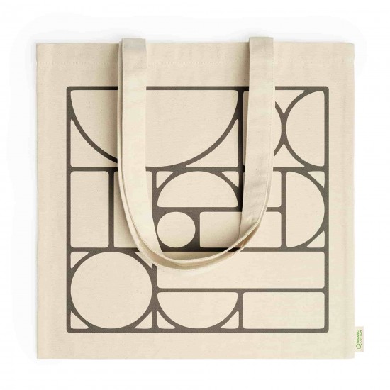 Geanta din Bumbac Greta, Maner Lung, 40x40 cm, 300 g/m2