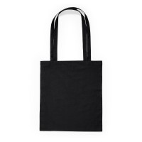 Cotton Bag Mountain, Long Handles, 37x41 cm, 140 gsm, Black Cotton Bag Mountain, Long Handles, 37x41 cm, 140 gsm, Black