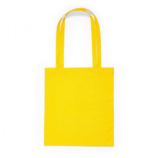 Geanta din Bumbac Mountain, Maner Lung, 37x41 cm, 140 g/m2, Galben