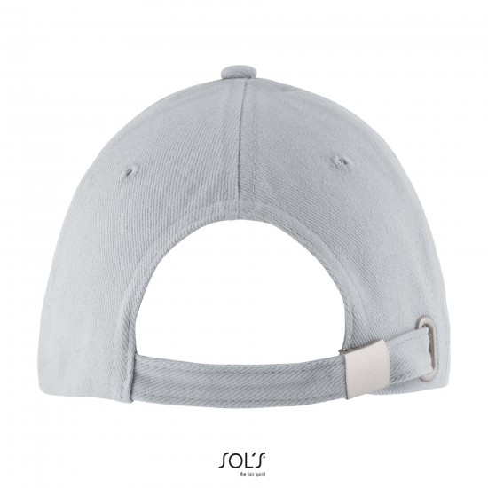 Cap Long Beach with Metal Buckle, Pure Grey Cap Long Beach with Metal Buckle, Pure Grey